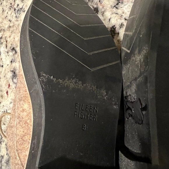 Eileen Fisher NIMS Felt Platform Oxfords Sz 8 - Picture 8 of 8